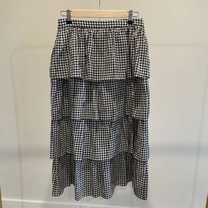 Mango plaid skirt